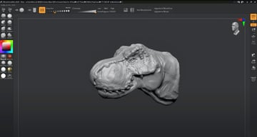 Hình ảnh phần mềm tạo mô hình 3D miễn phí tốt nhất cho người mới bắt đầu: ZBrushCoreMini