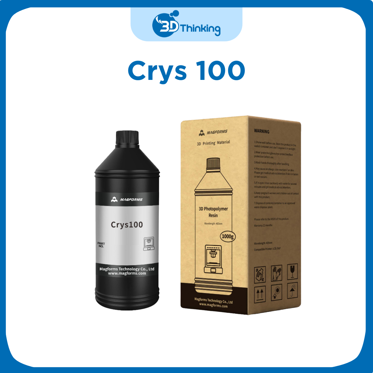 Nhựa in 3D Magforms Crys 100