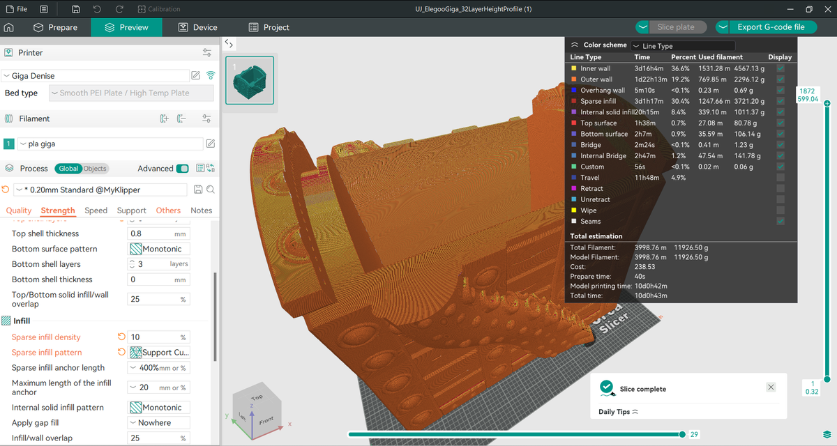 Máy in 3d Elegoo Orange Storm Giga