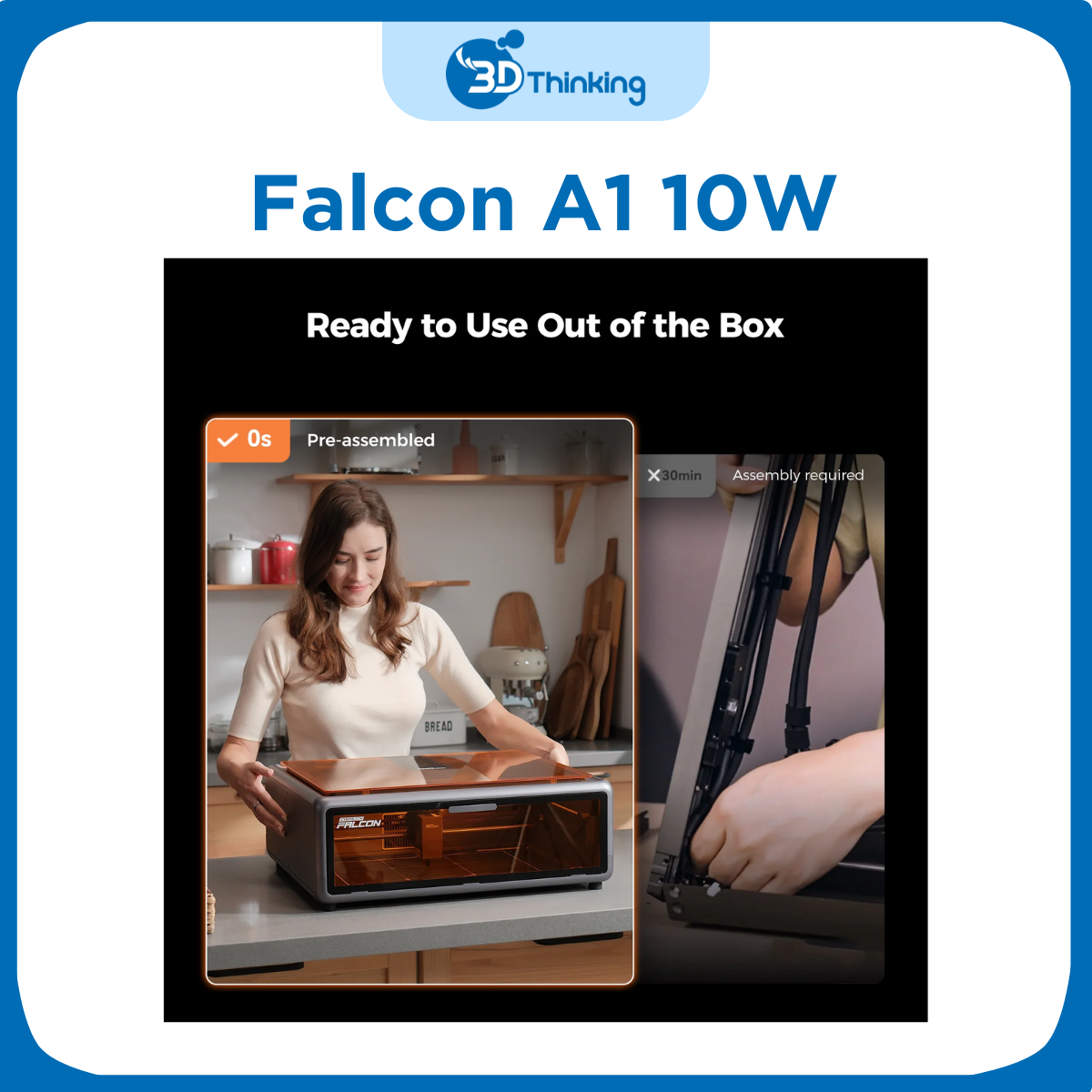 Máy khắc và cắt laser Falcon A1 10W