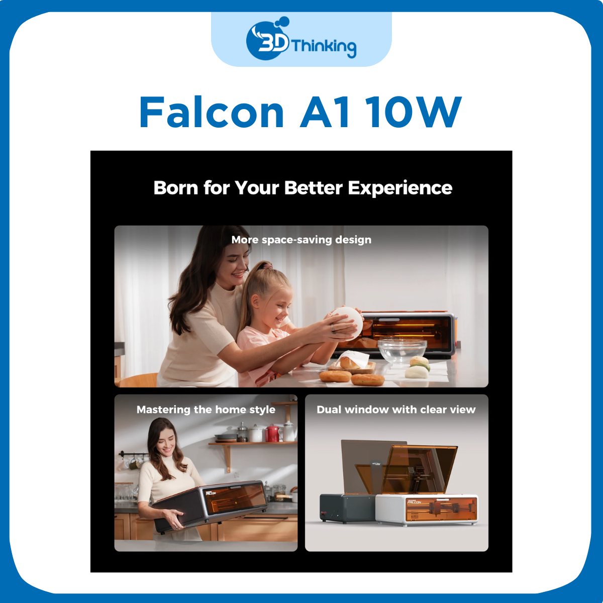 Máy khắc và cắt laser Falcon A1 10W