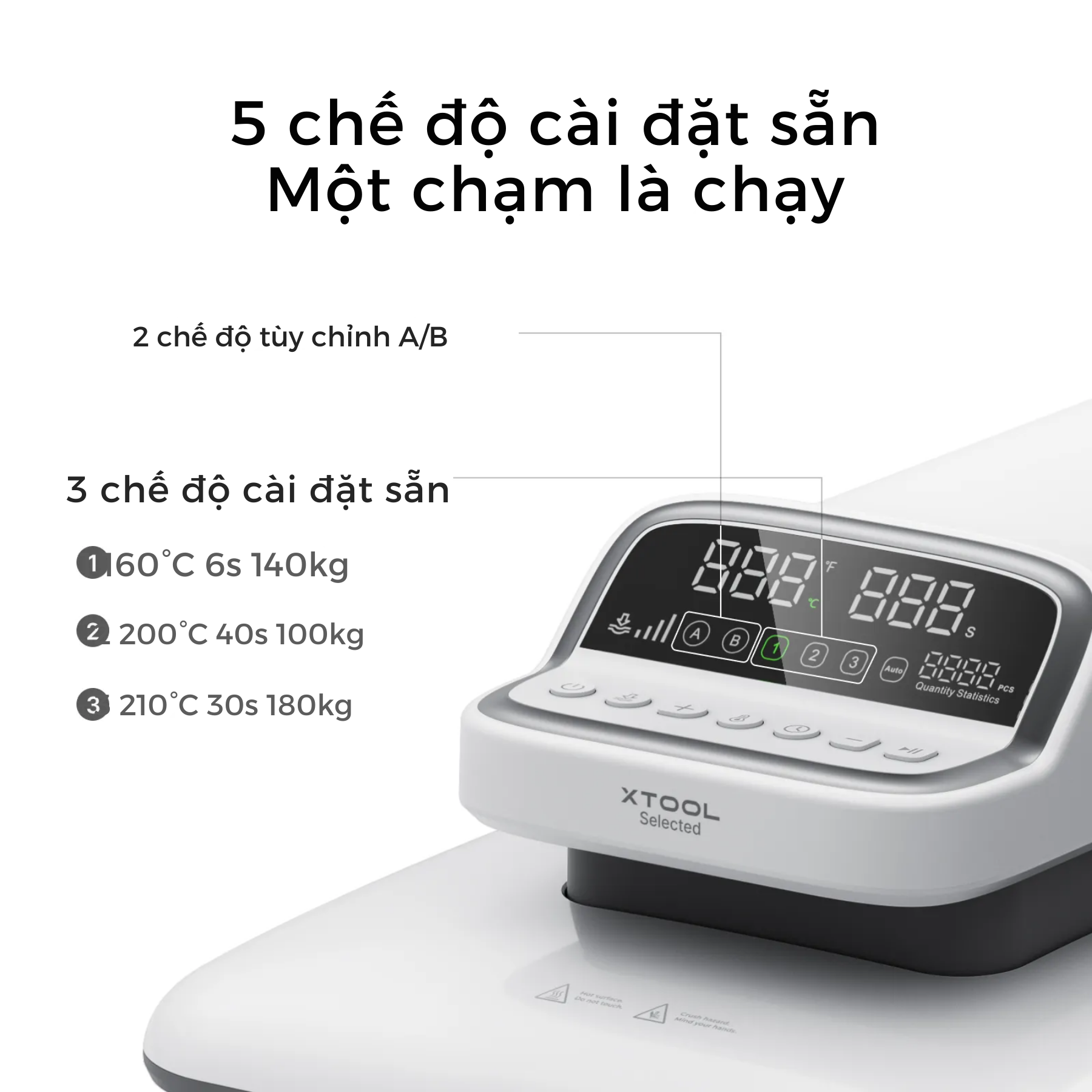 Ép Nhiệt Tự Động xTool HP2