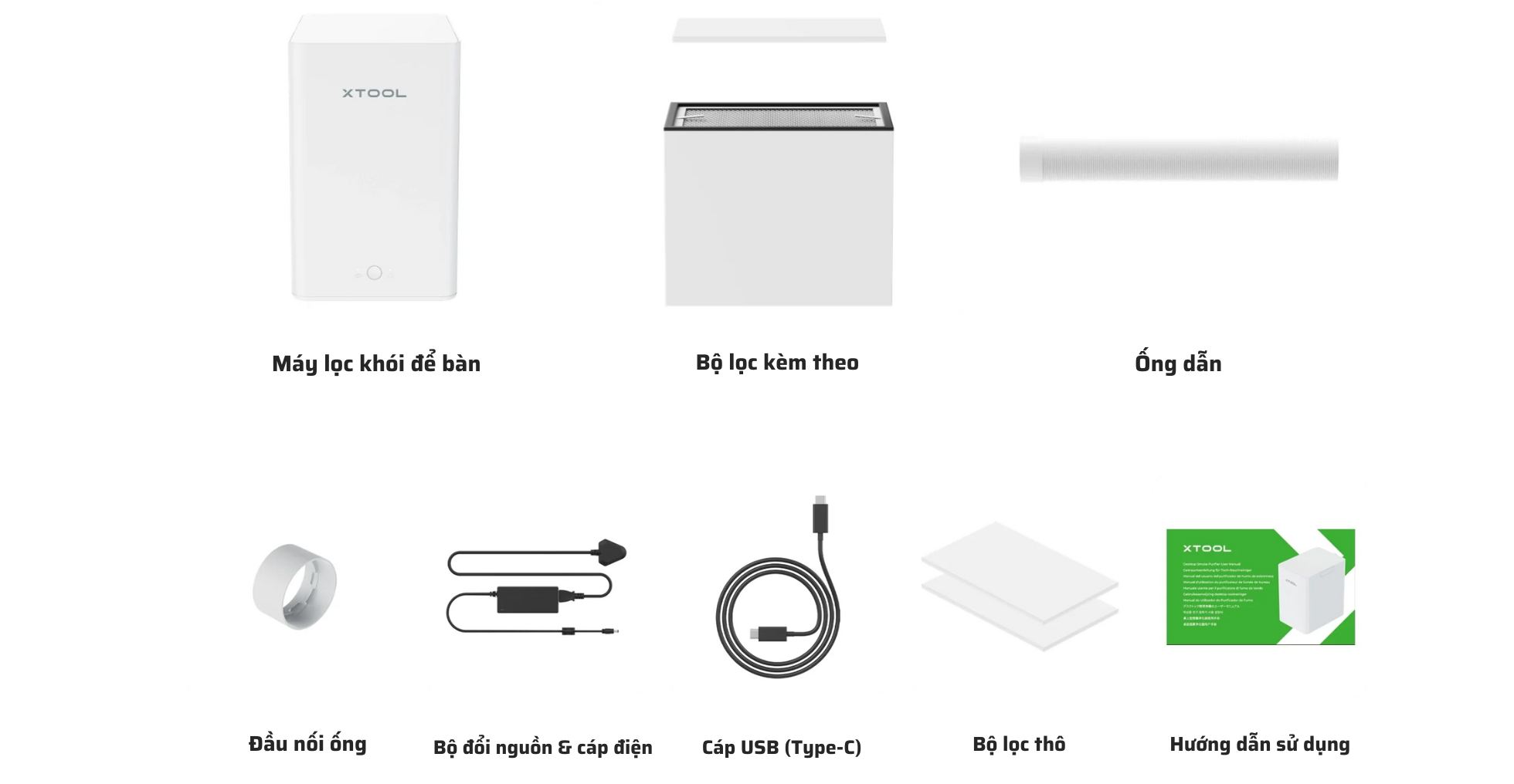 Máy lọc không khí để bàn xTool 