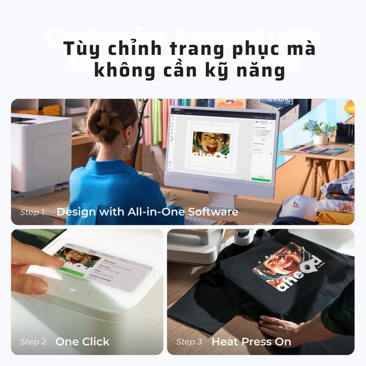 Máy In DTF xTool Apparel Printer.