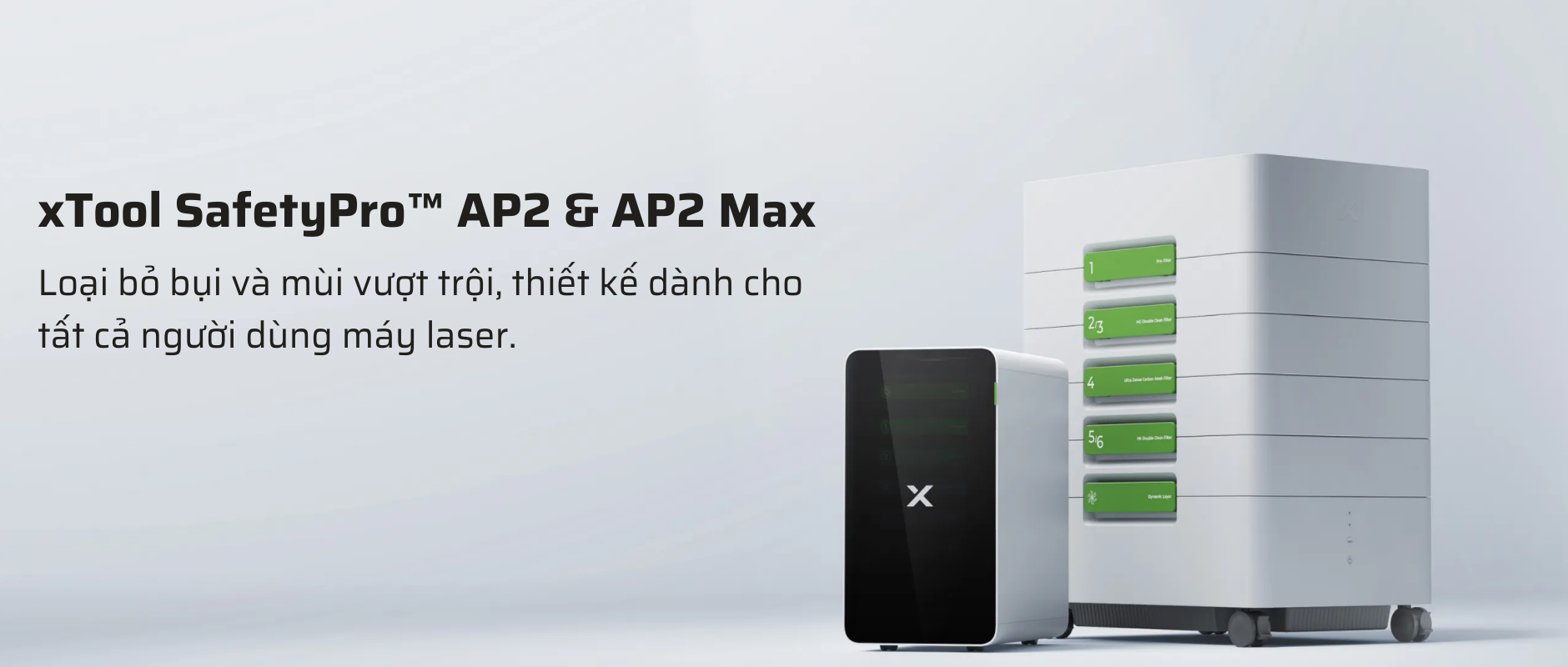 Máy lọc khí xTool SafetyPro AP2 / AP2 Max