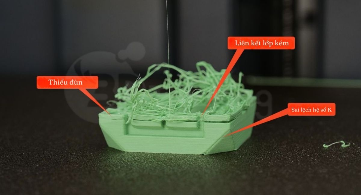 tắc nhựa khi in 3d