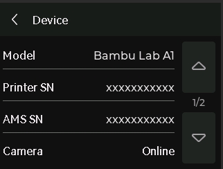 chức năng màn hình bambu lab a1 combo