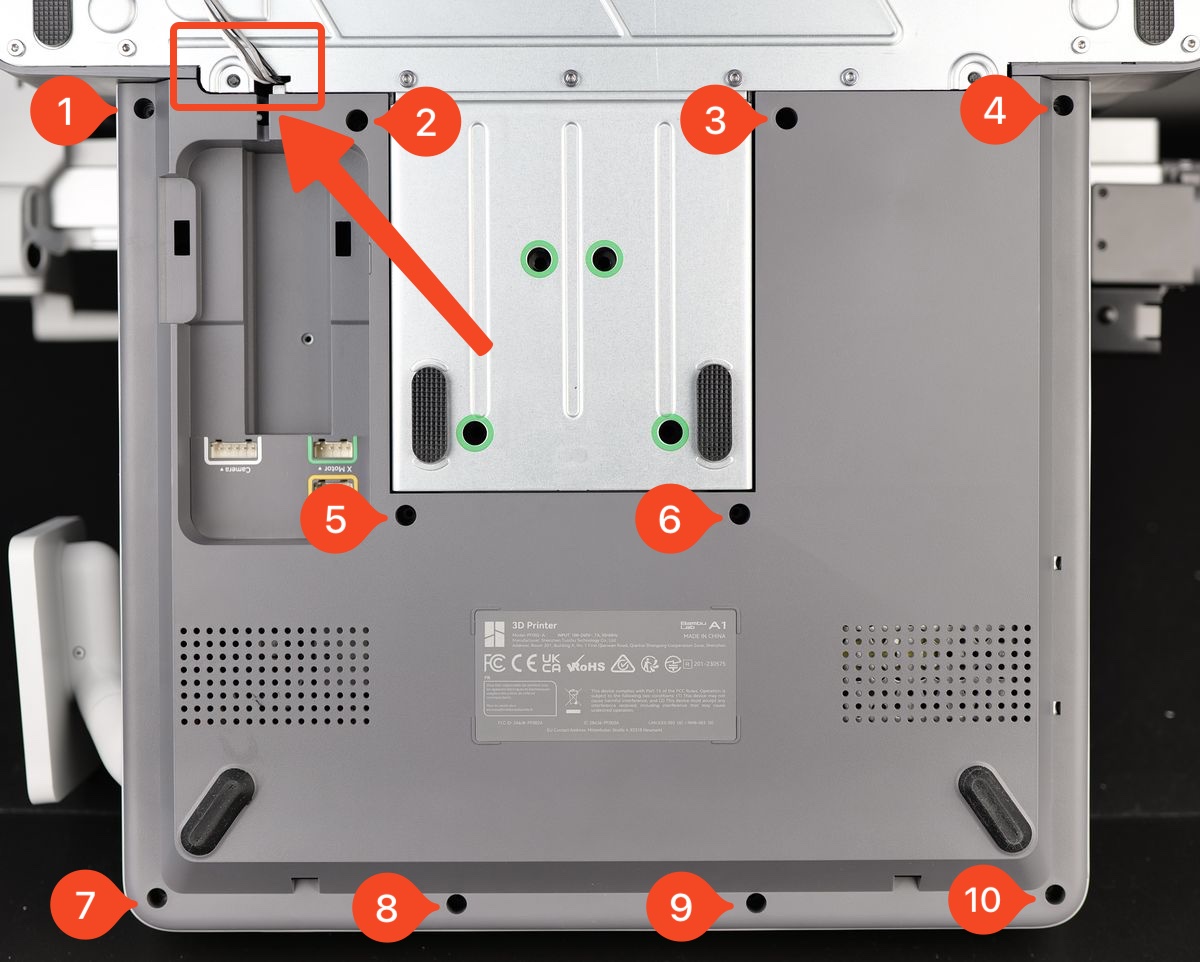thay board mạch ac máy in 3d bambu lab a1 combo