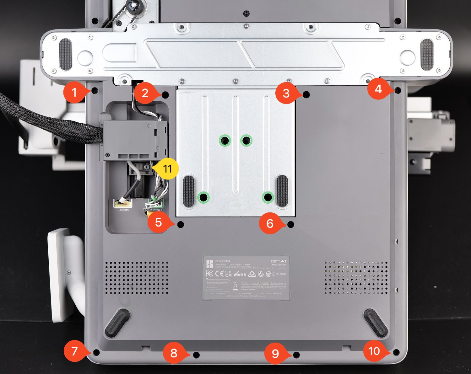 thay board mạch ac máy in 3d bambu lab a1 combo