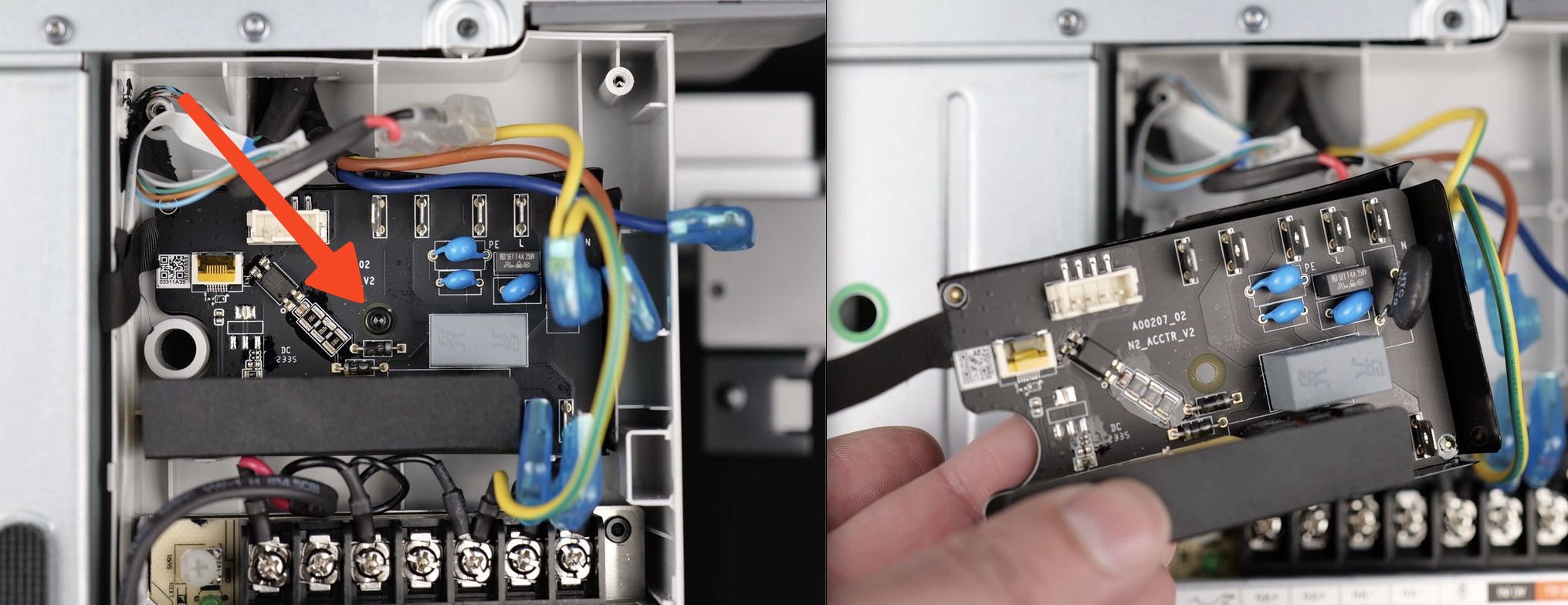thay board mạch ac máy in 3d bambu lab a1 combo