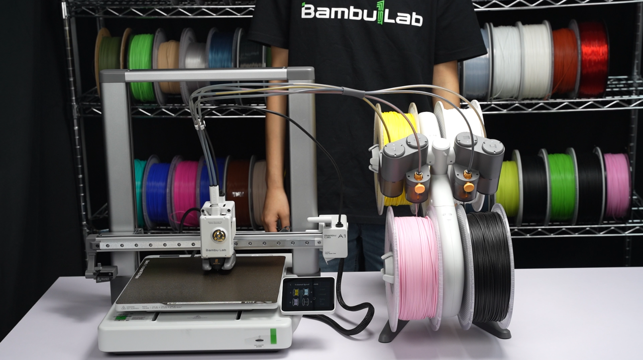 hướng dẫn in ams bambu lab a1 ,sử dụng ams bambu lab a1 combo