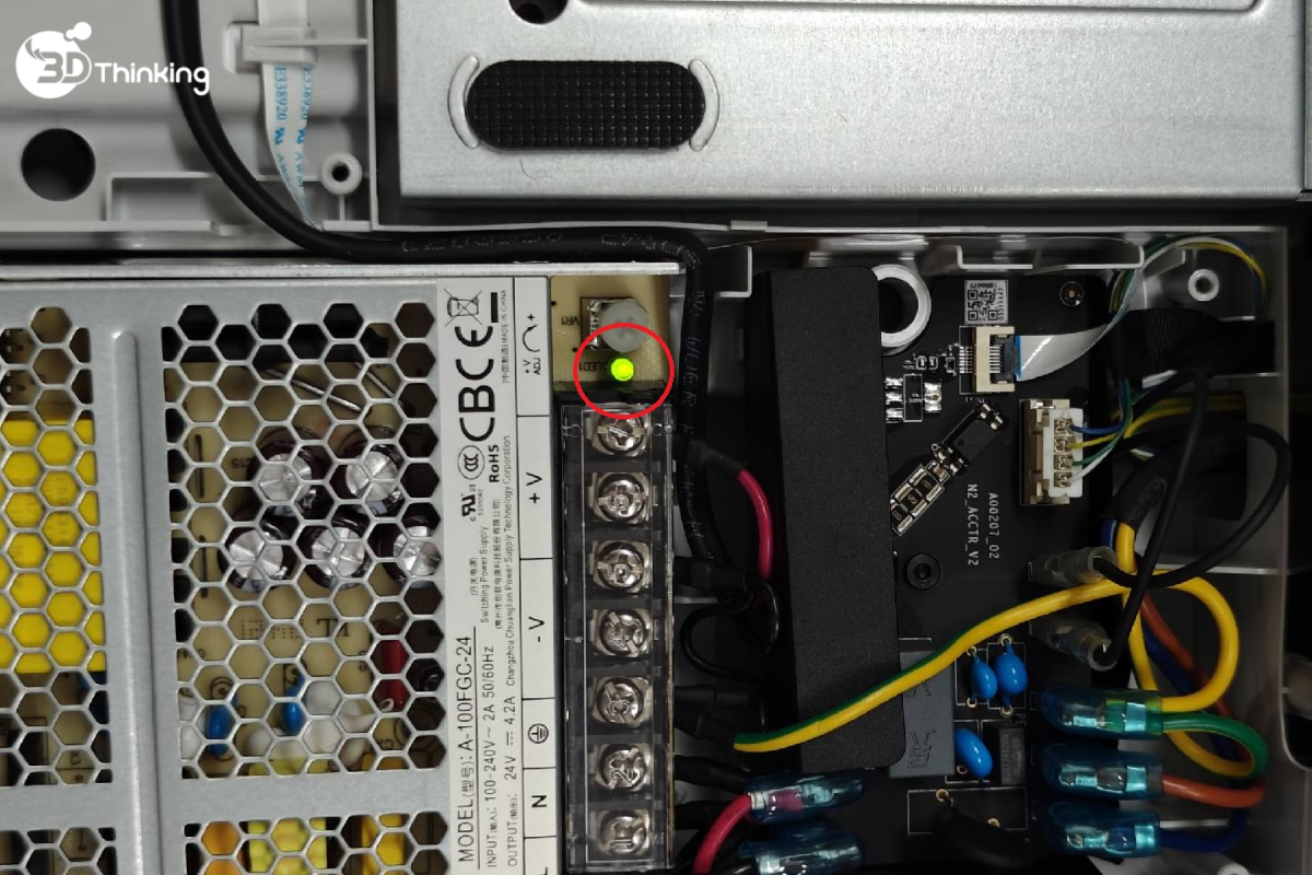 bambu lab A1 không lên nguồn