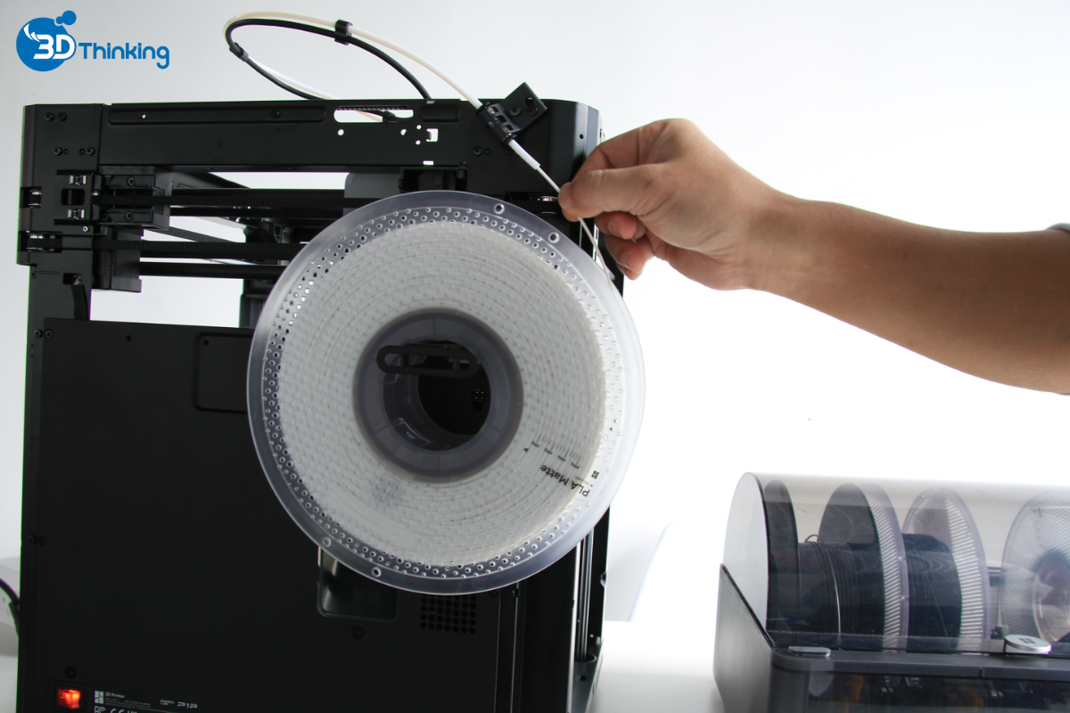 in 3d bằng thẻ nhớ trên máy in 3d bambu lab p1s combo