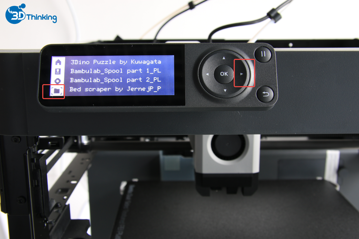 in 3d bằng thẻ nhớ trên máy in 3d bambu lab p1s combo