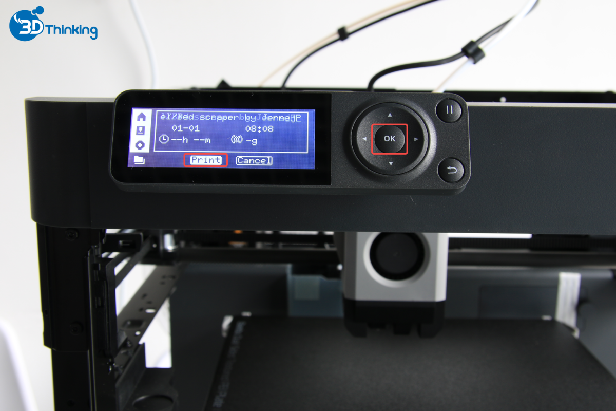 in 3d bằng thẻ nhớ trên máy in 3d bambu lab p1s combo