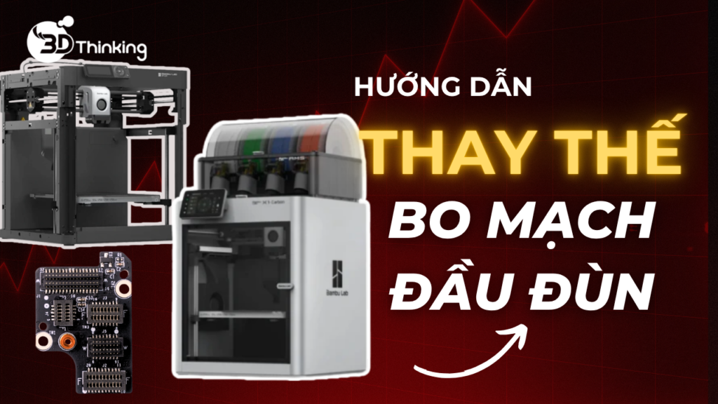 Hướng dẫn thay thế bo mạch đầu đùn P1P/P1S chi tiết từ A–Z