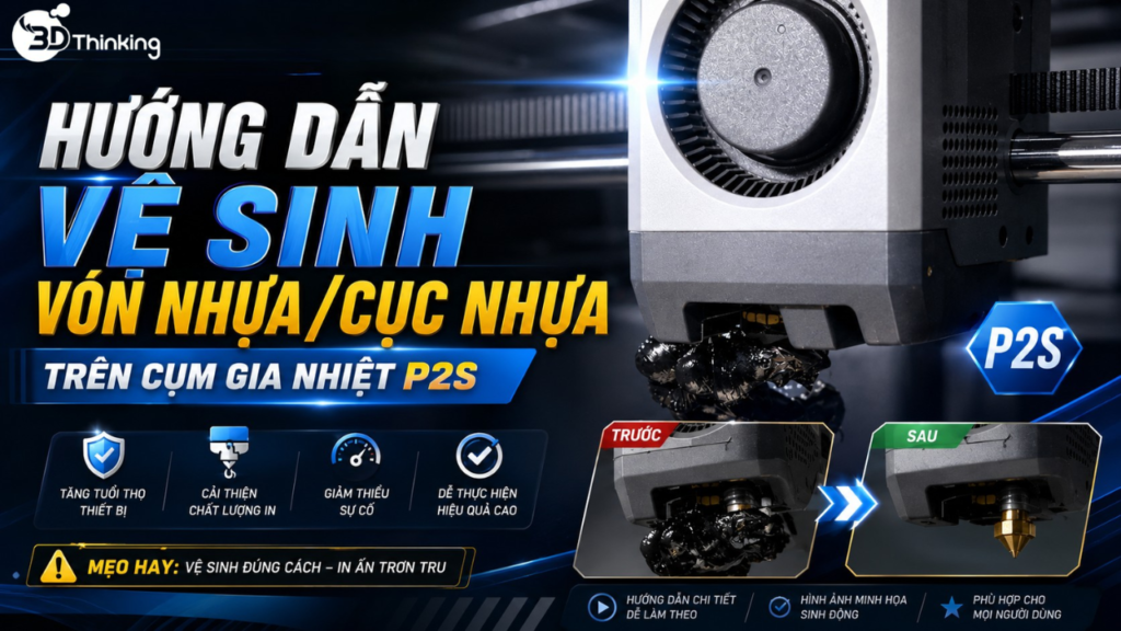 Hướng Dẫn Vệ Sinh Vón Nhựa/Cục Nhựa Trên Cụm Gia Nhiệt P2S