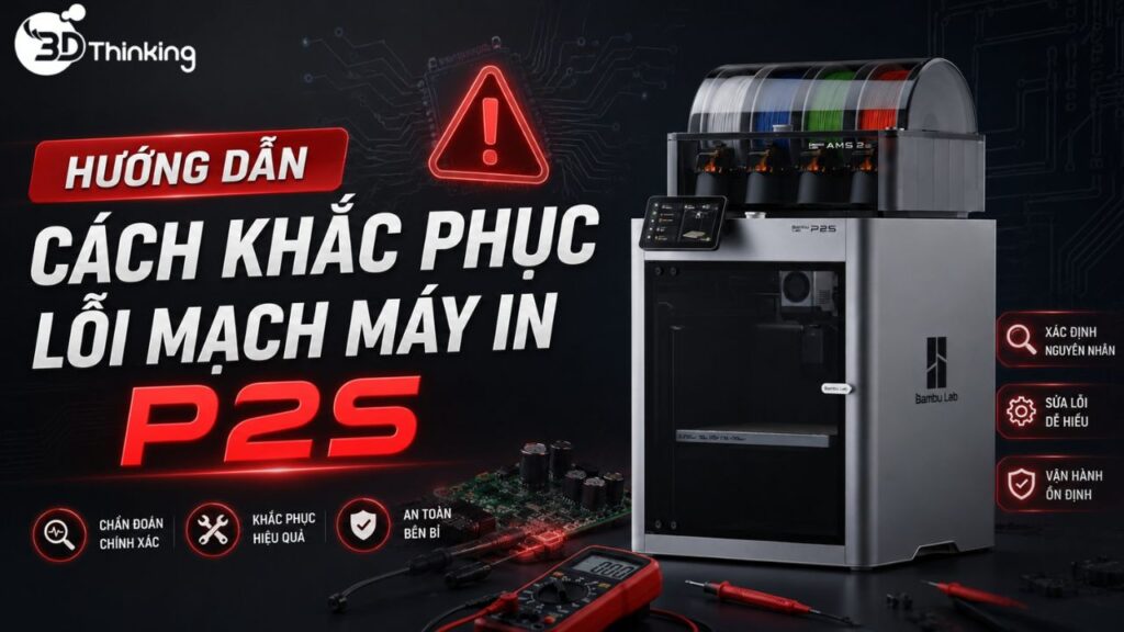 Hướng Dẫn Cách Khắc Phục Lỗi Mạch Máy In P2S - 3D THINKING