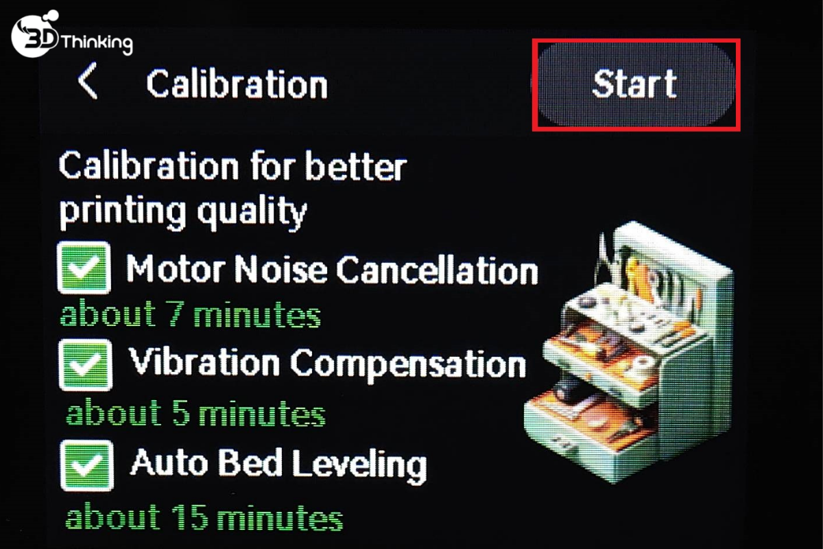 cách calib lại máy bambulab a1 mini
