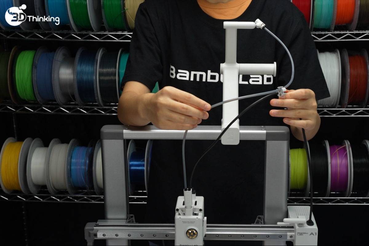mở hộp bambu lab a1 combo