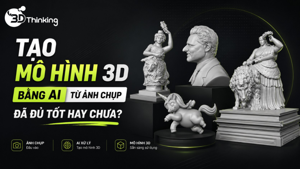 Tạo Mô Hình 3D Bằng AI Từ Ảnh Chụp Đã Đủ Tốt Hay Chưa?