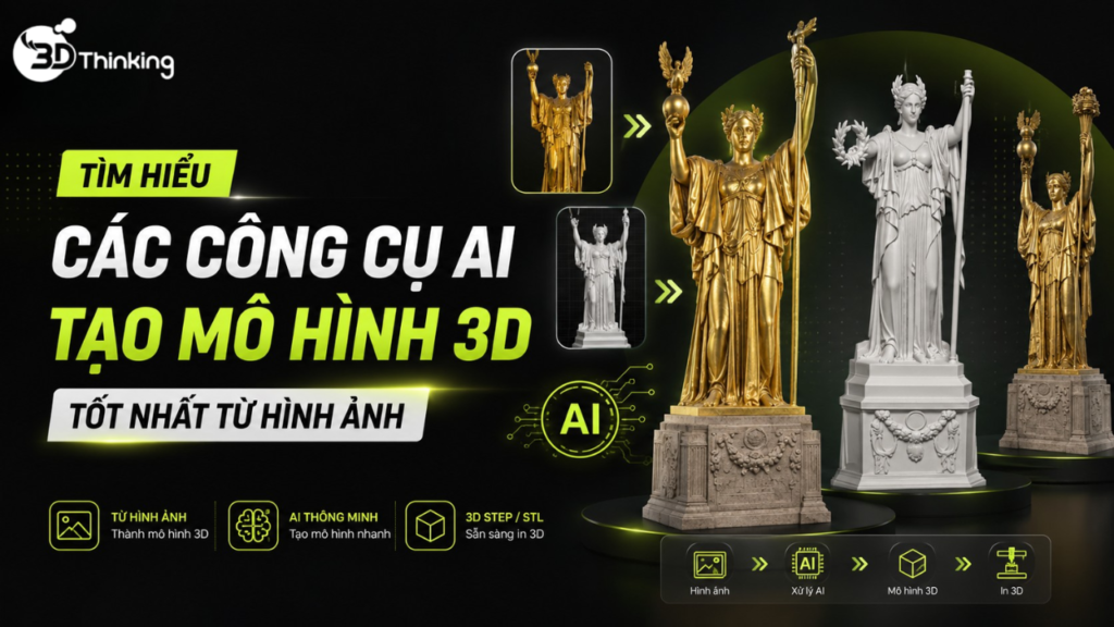 Các Công Cụ Tạo Mô Hình 3D Bằng AI Tốt Nhất Từ Hình Ảnh