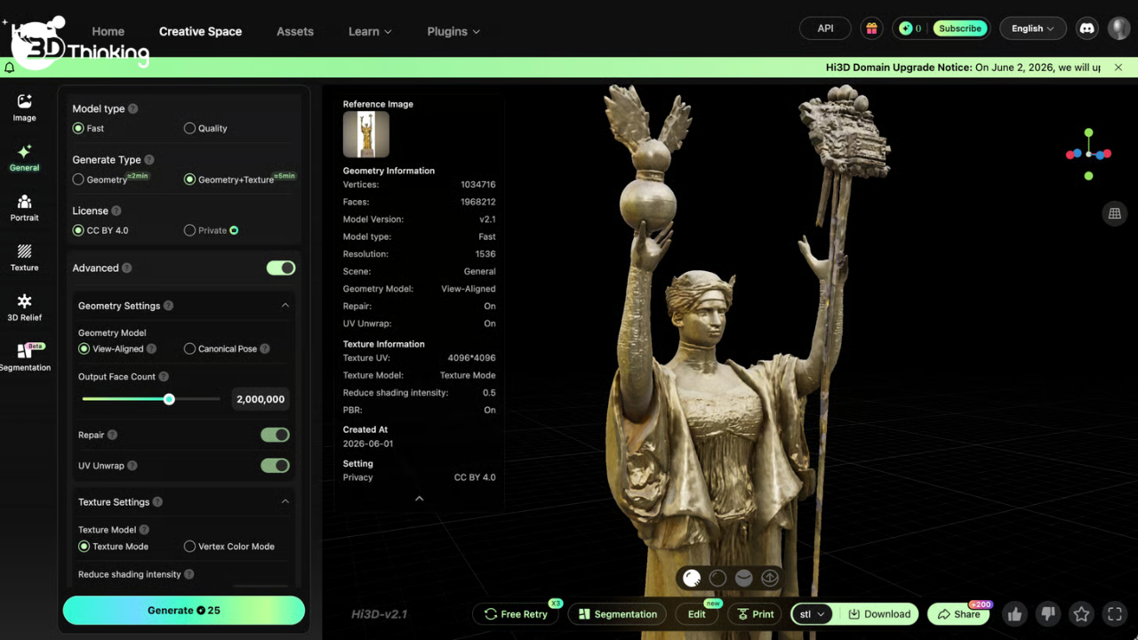 công cụ AI tạo mô hình 3D
