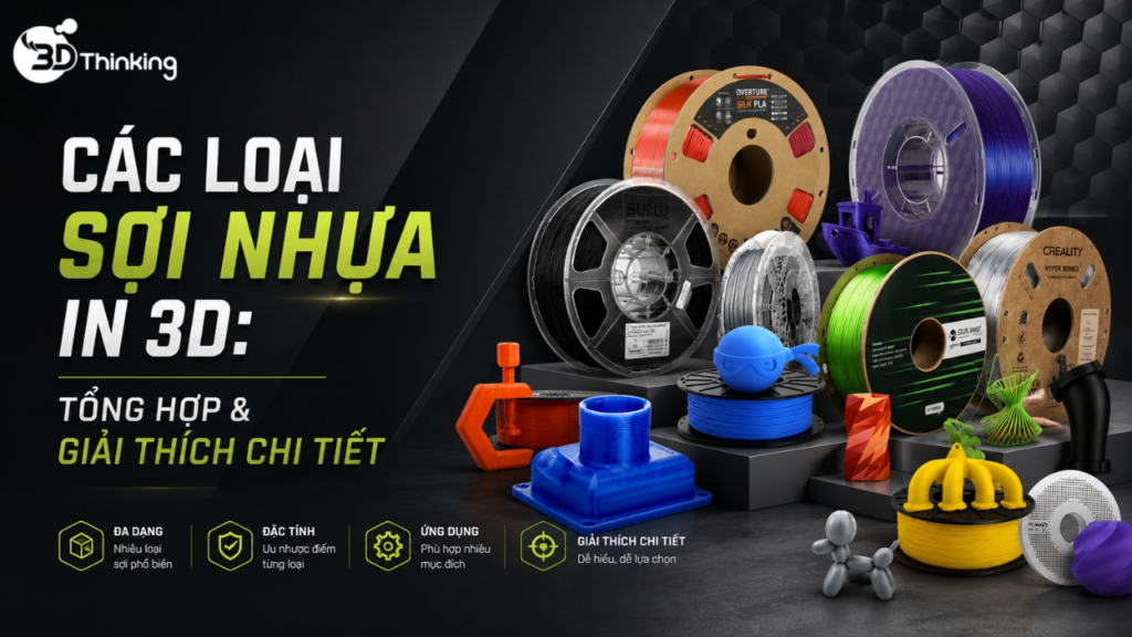 Các Loại Sợi Nhựa In 3D: Tổng Hợp Và Giải Thích Chi Tiết