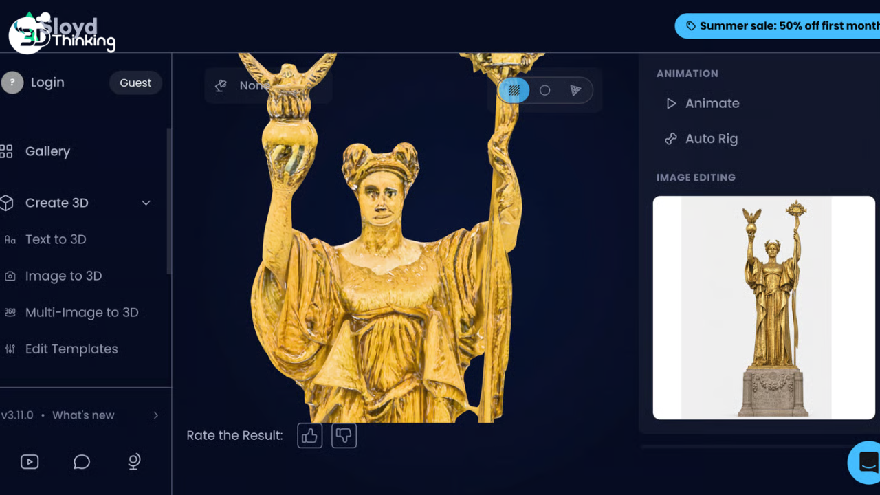 công cụ AI tạo mô hình 3D