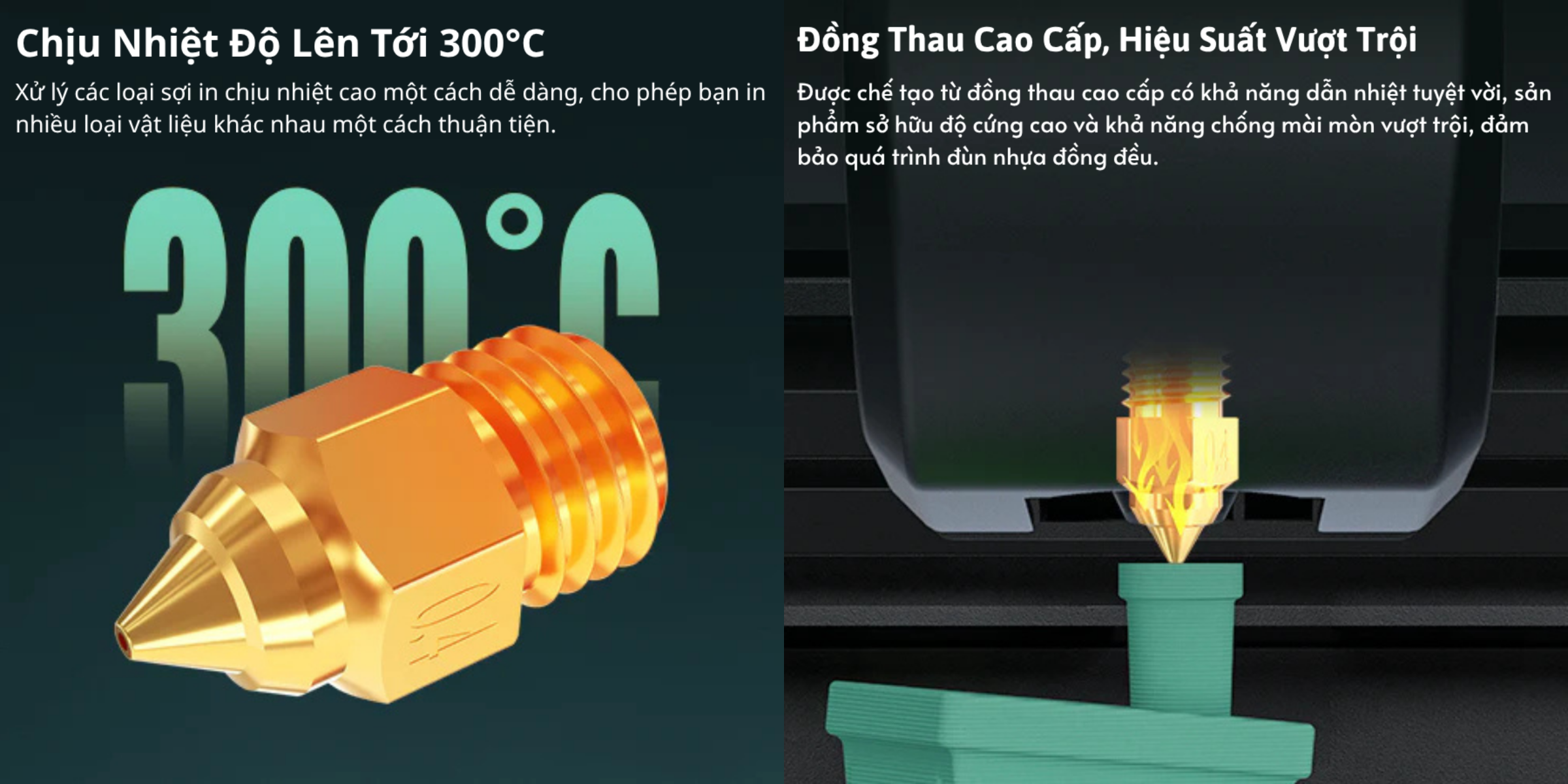 Đầu in đồng thau ender-5 max