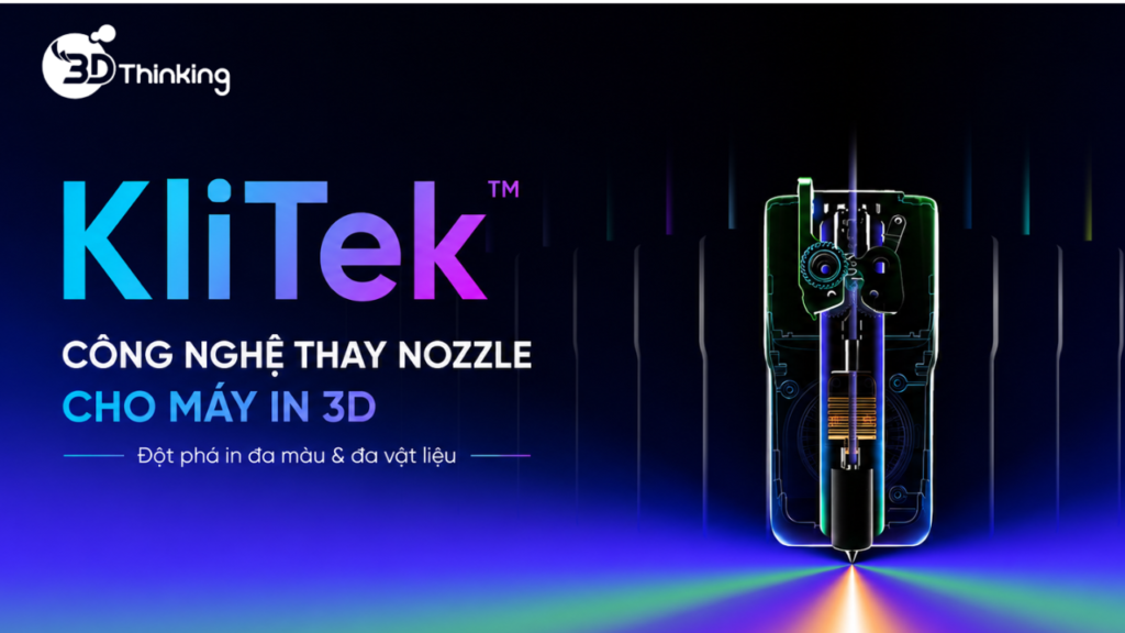 Khám phá KliTek™ – Công nghệ thay nozzle máy in 3D của Creality ra mắt năm 2026