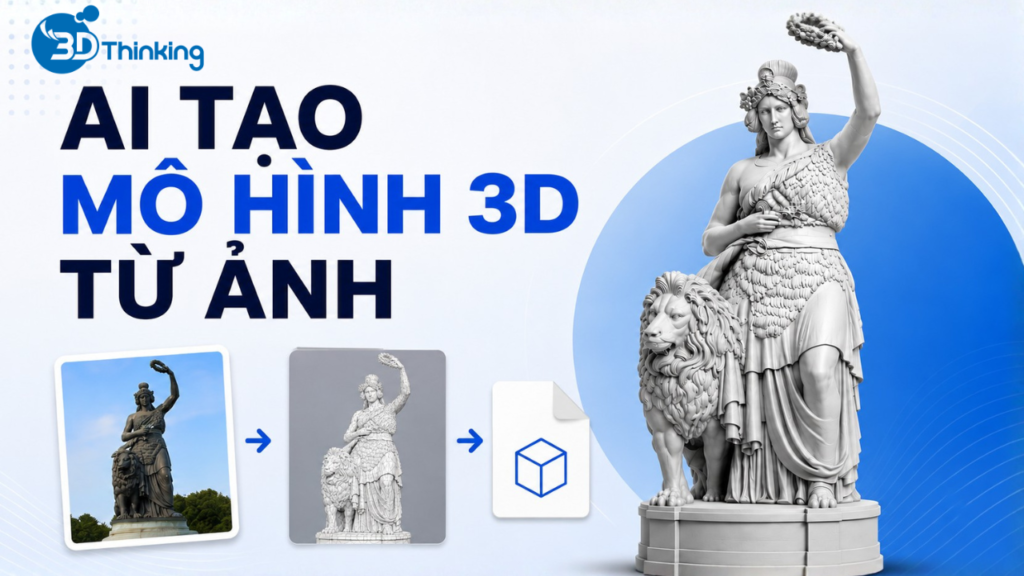 AI Tạo Mô Hình 3D Từ Ảnh: Hitem3D Hứa Hẹn Xuất File STL Hoàn Hảo Cho In 3D