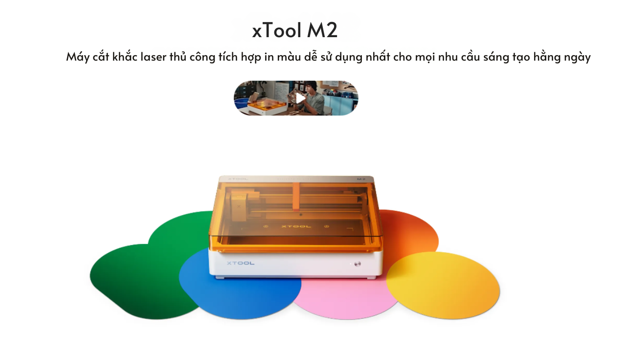 Máy Cắt Và Khắc Laser xTool M2 Color Craft 